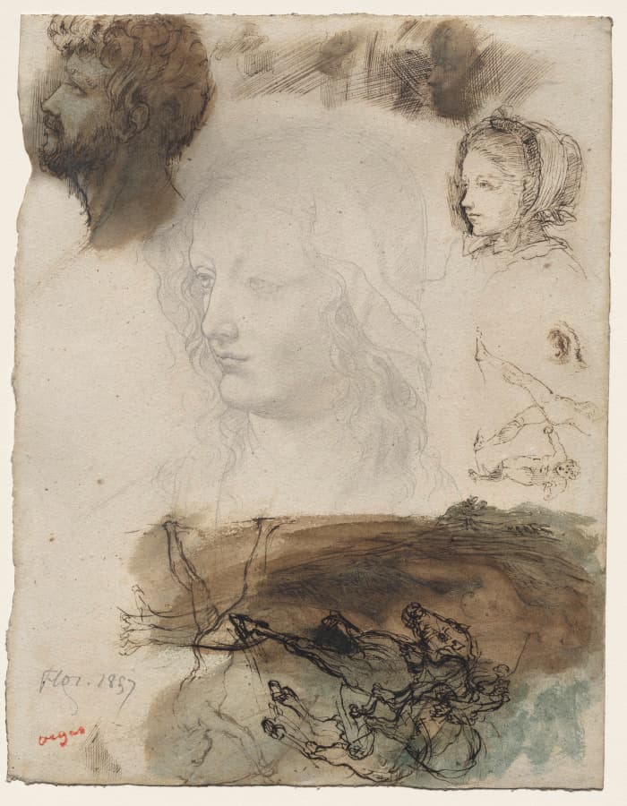 Sheet of Studies and Sketches