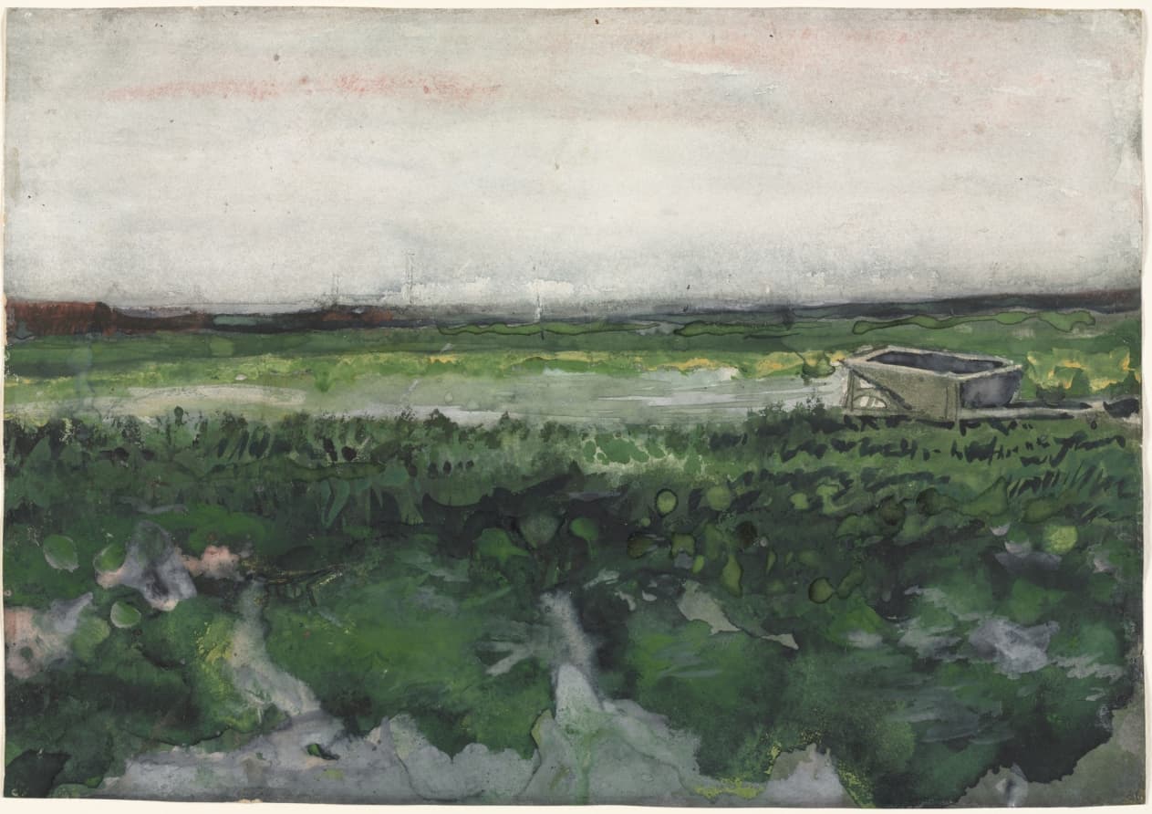 Landscape with Wheelbarrow