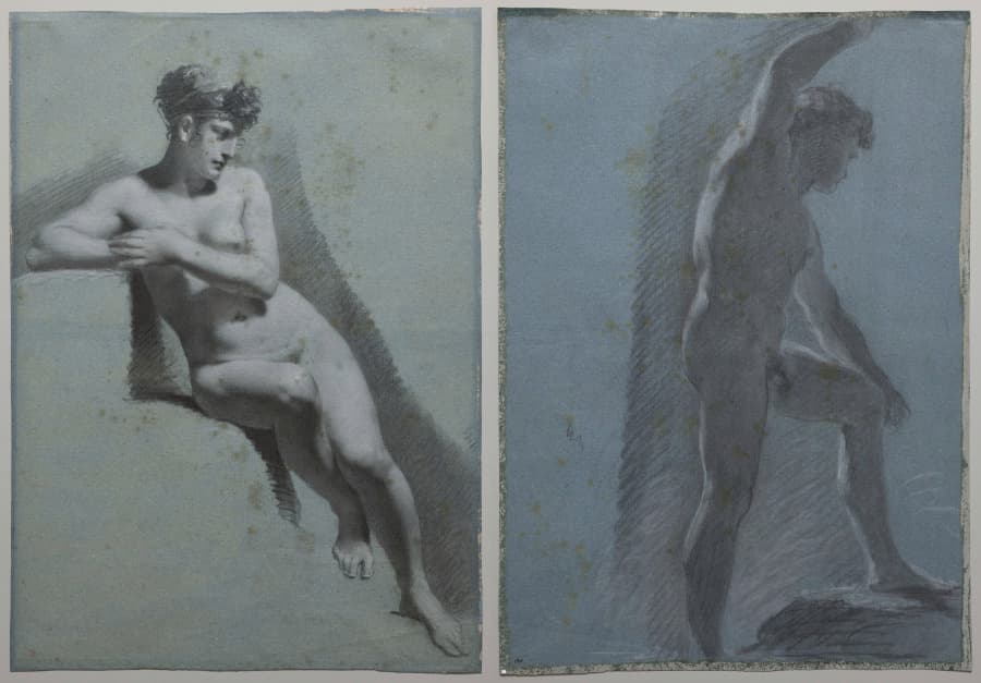 Drawing, black, white