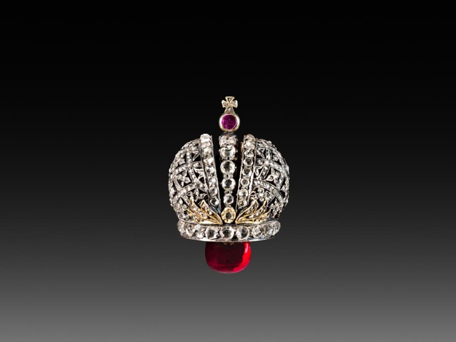 Miniature Crown Surprise from the Lapis Lazuli Easter Egg