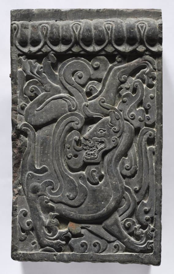 Section of a Coffin Platform: Feline
