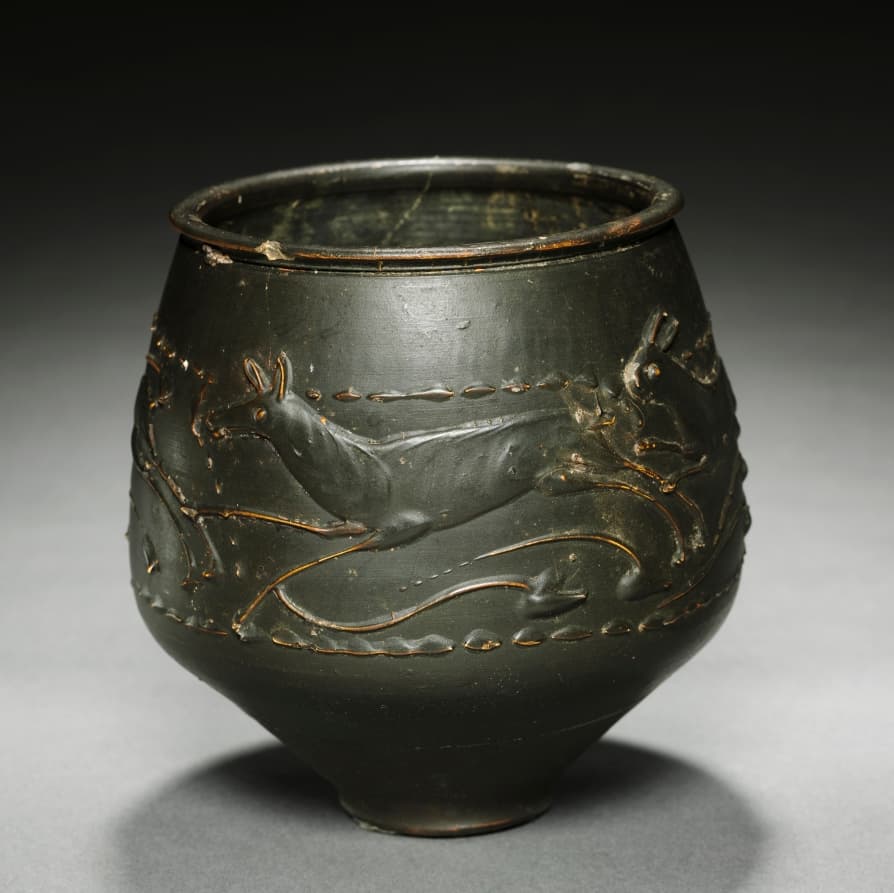 "Caster Ware" Vase with Hunt Scene
