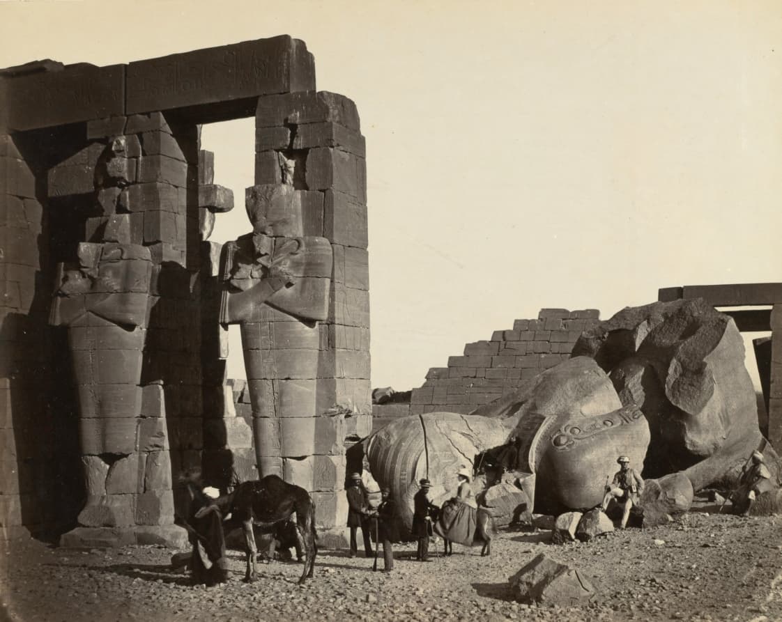Fallen Statue at the Ramesseum, Thebes