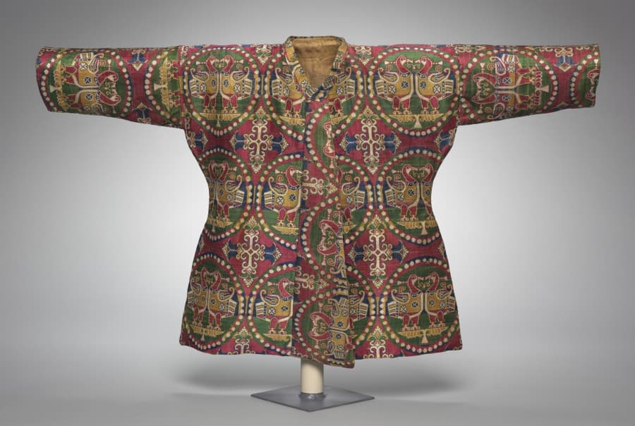 Child’s Coat with Ducks in Pearl Medallions