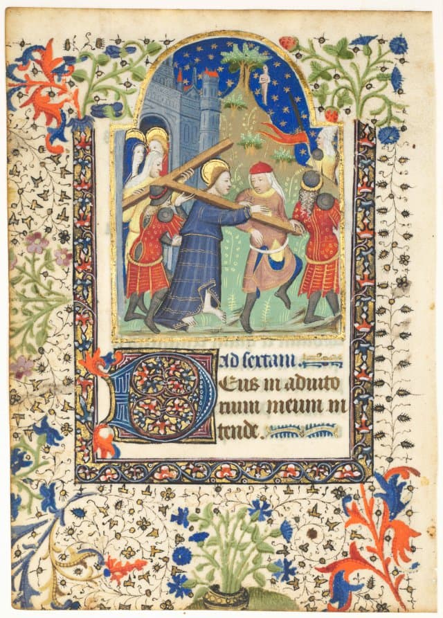 Manuscript, ink, tempera