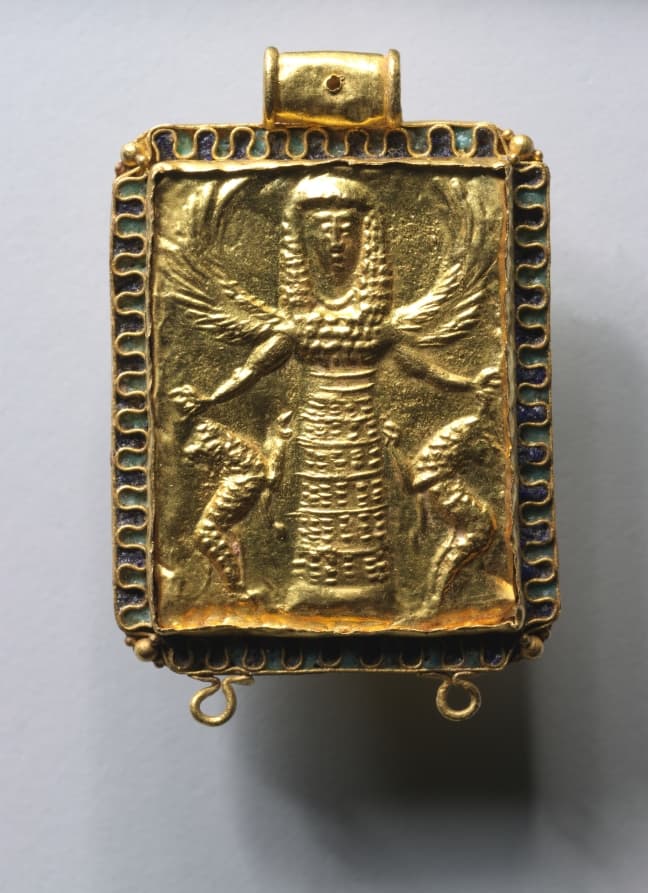 Daedalic Pendant with Potnia Theron (Mistress of the Animals)