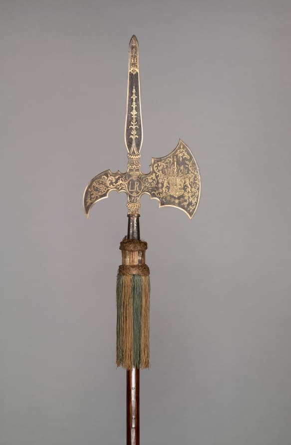 Arms, armor, blued