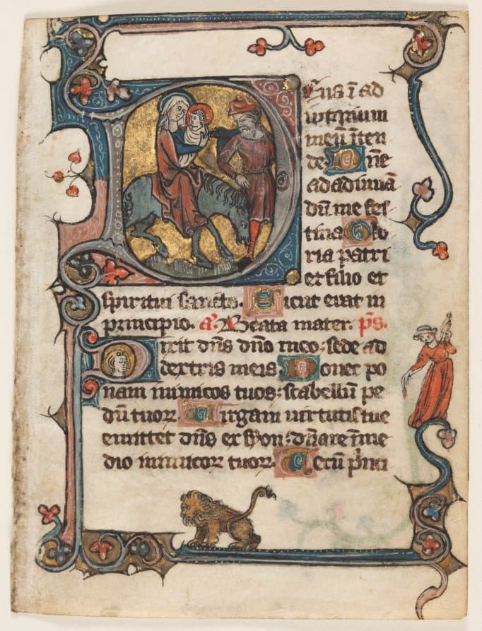 Manuscript, ink, tempera