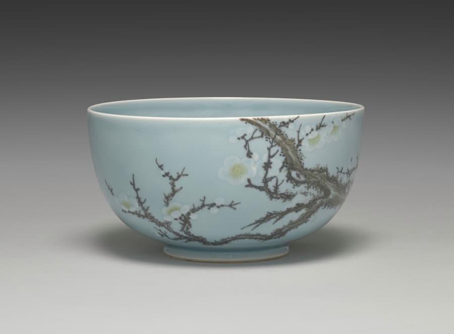 Sweets Bowl with Plum Tree