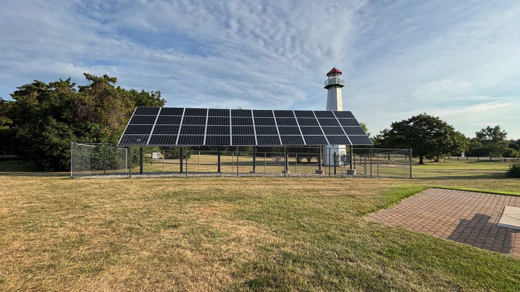 Lighthouse, panel, solar