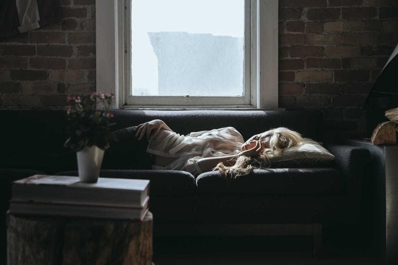 By the window