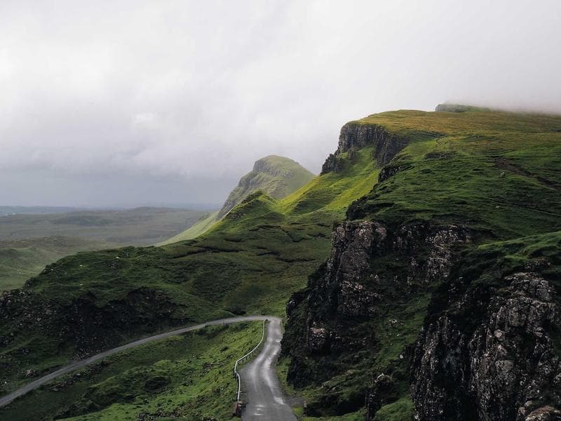 Green cliffs