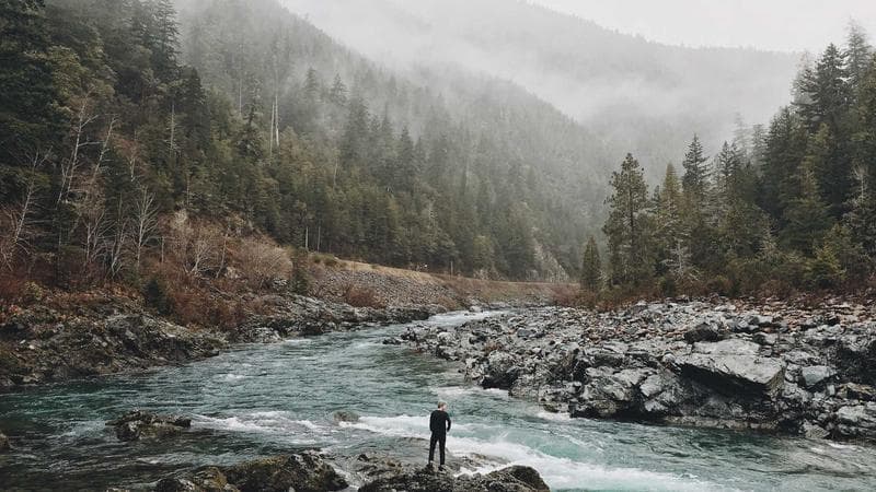 River in the valley