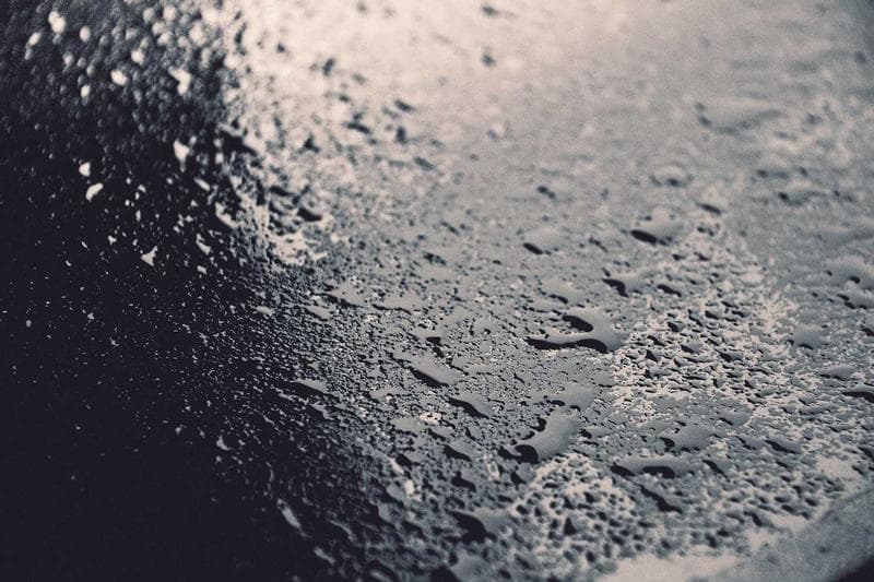 Water on a surface
