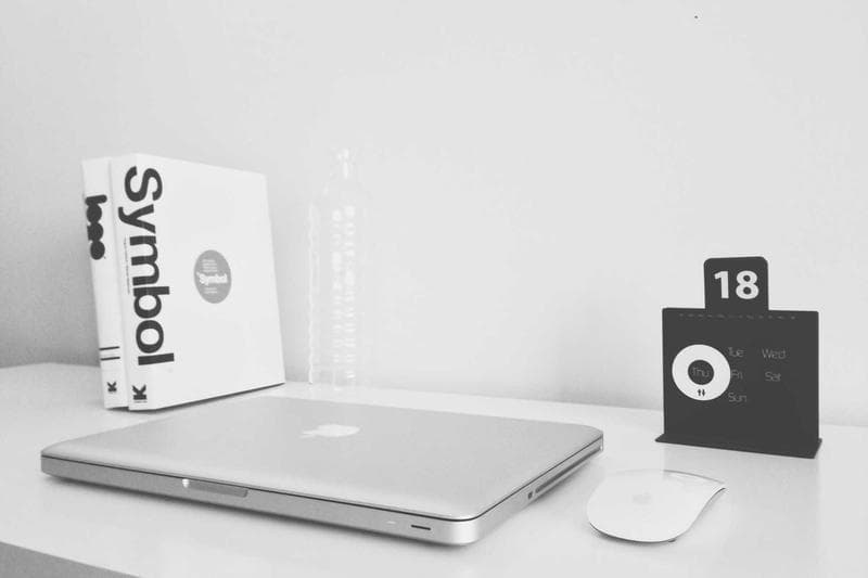 Laptop on white