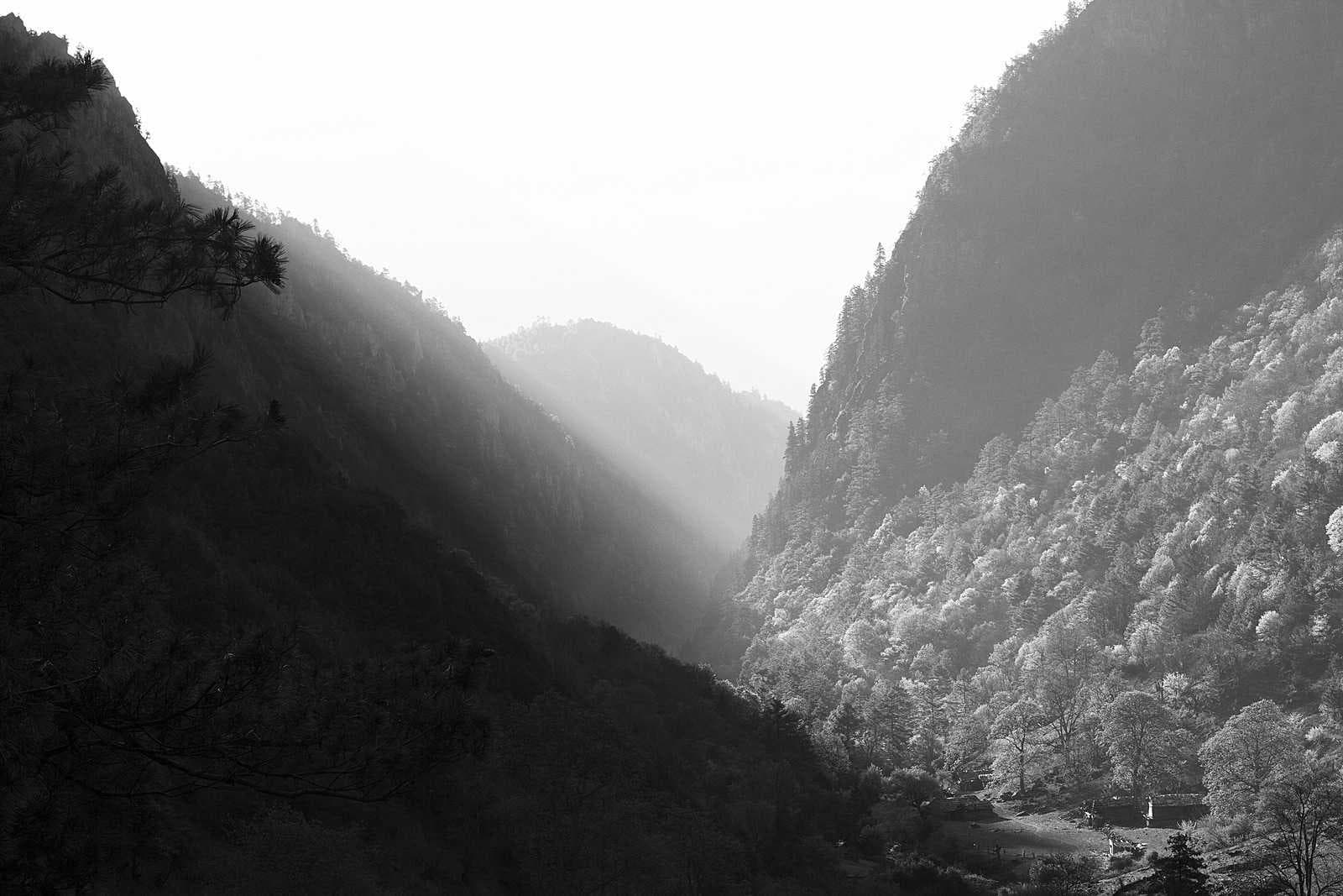 Mountain in mist