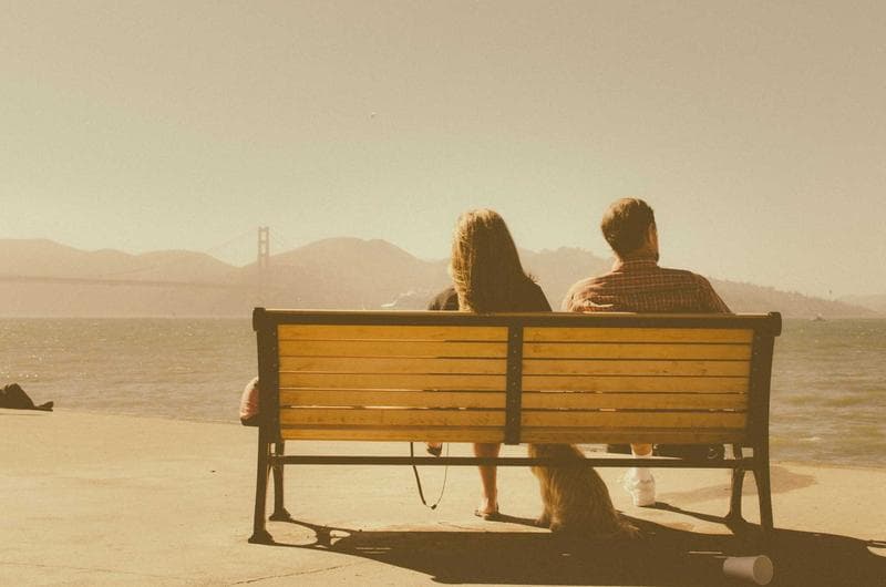 Two on a bench