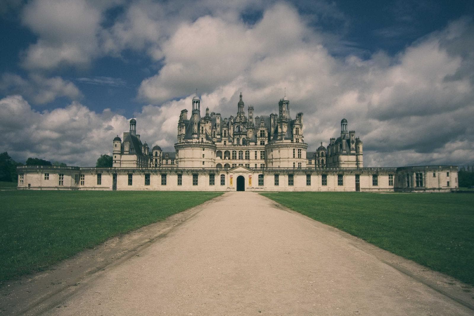 Château at the end of the road