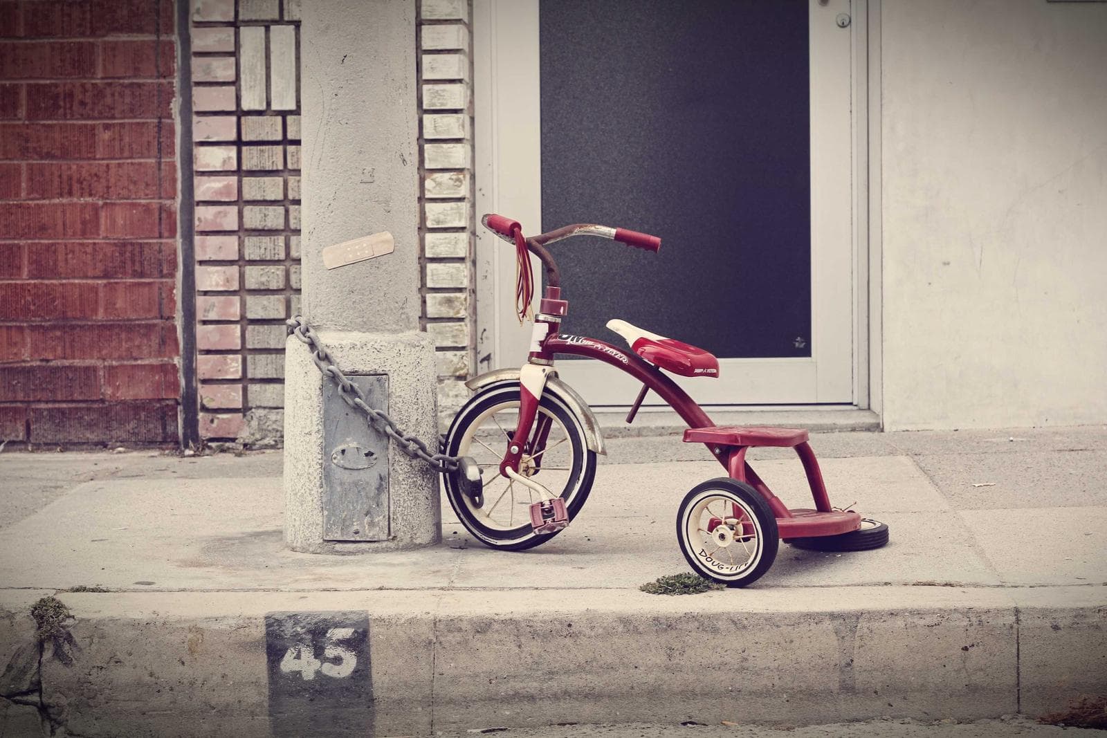 Red tricycle
