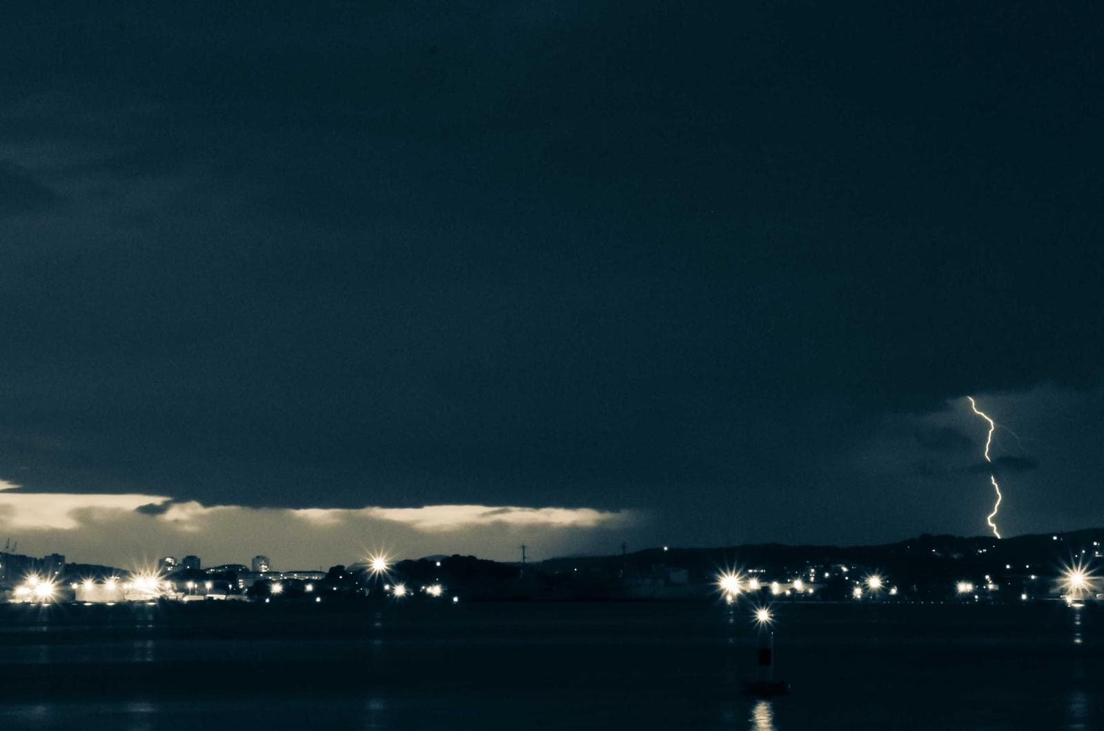 Lights across the water
