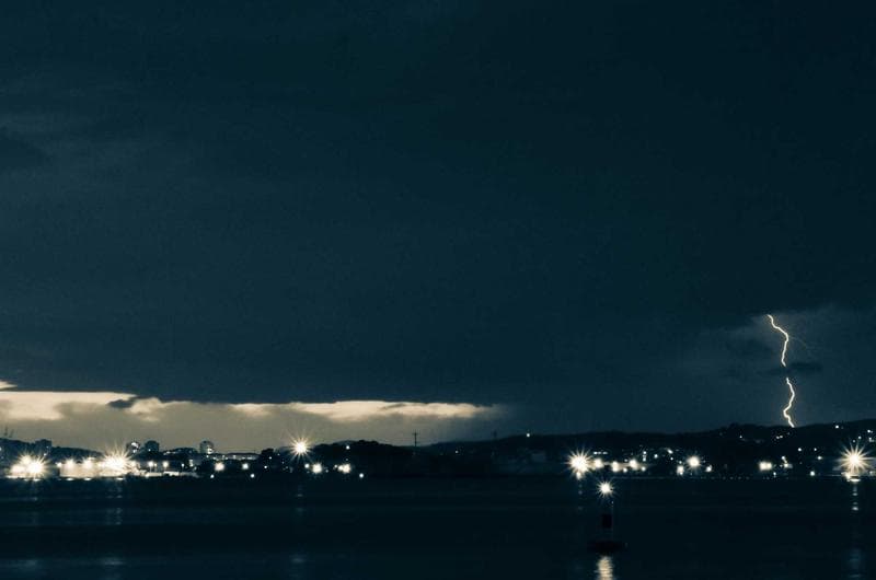 Lights across the water