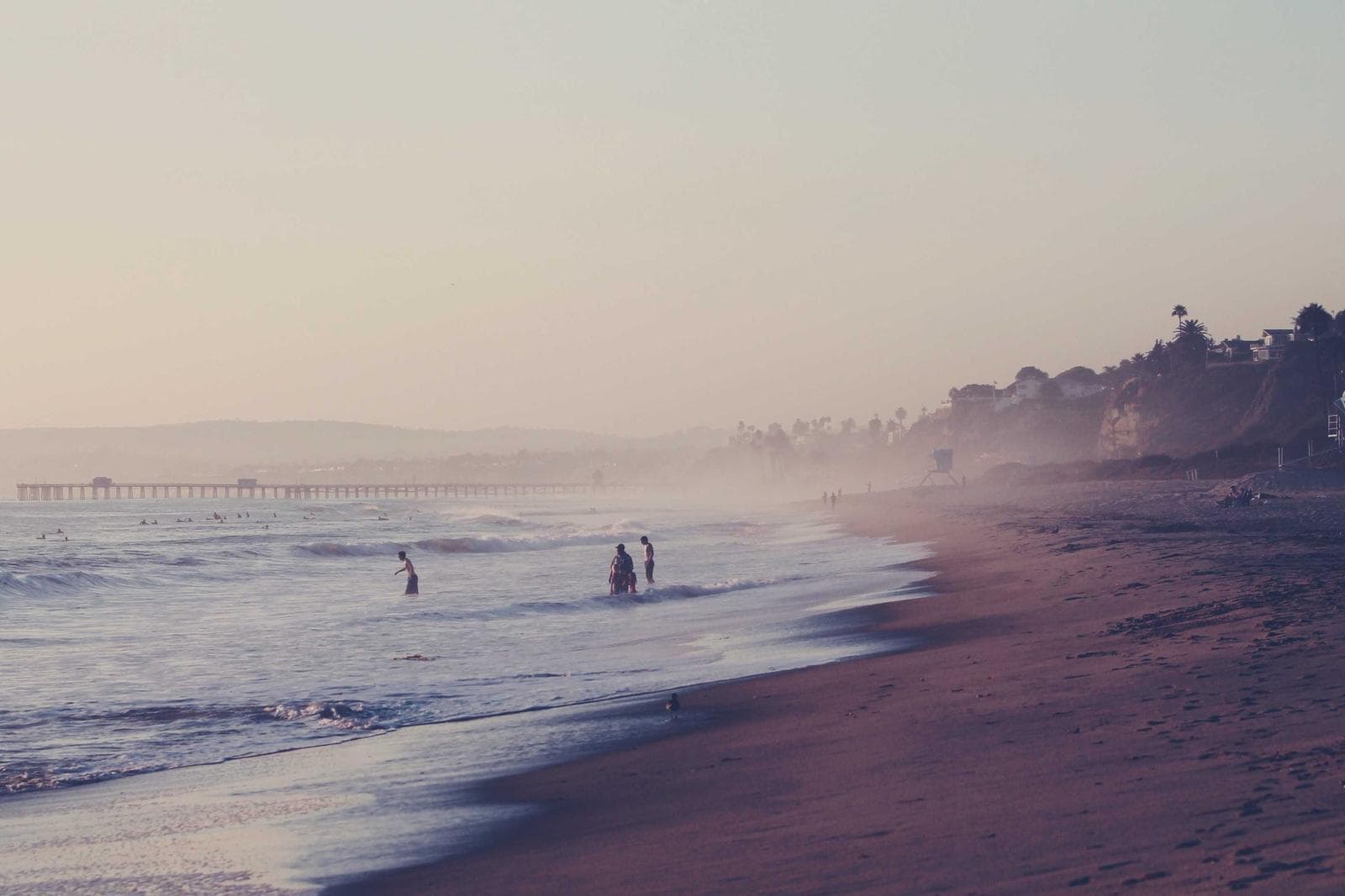 Walking on the beach