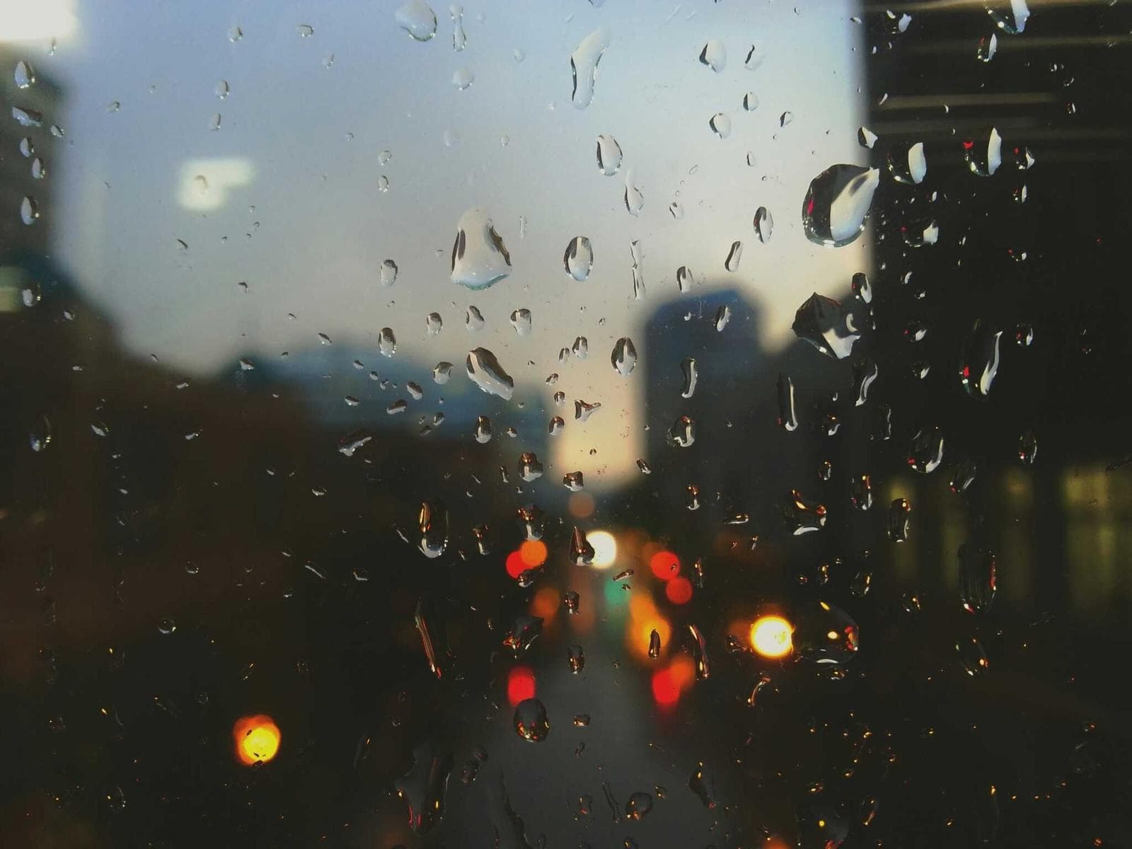 Rain on glass