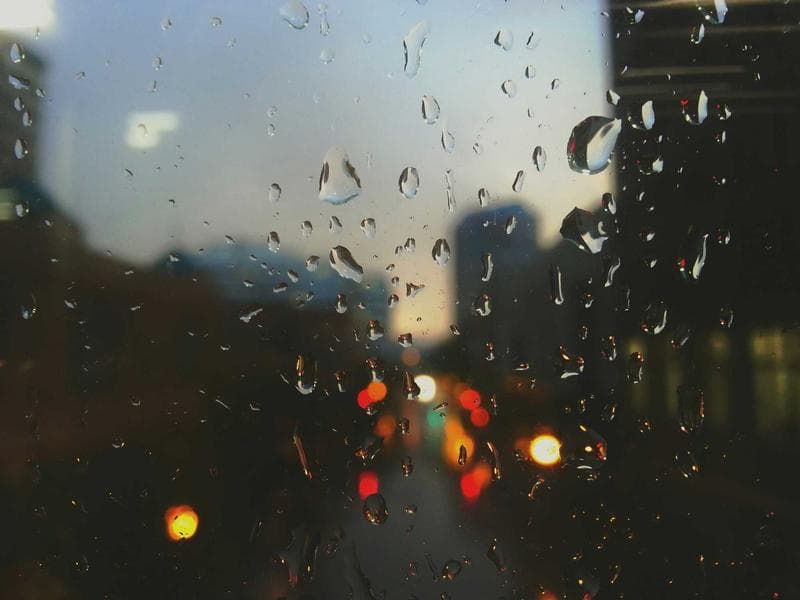 Rain on glass