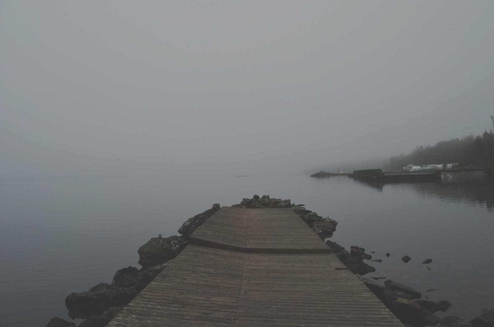 Jetty into the mist