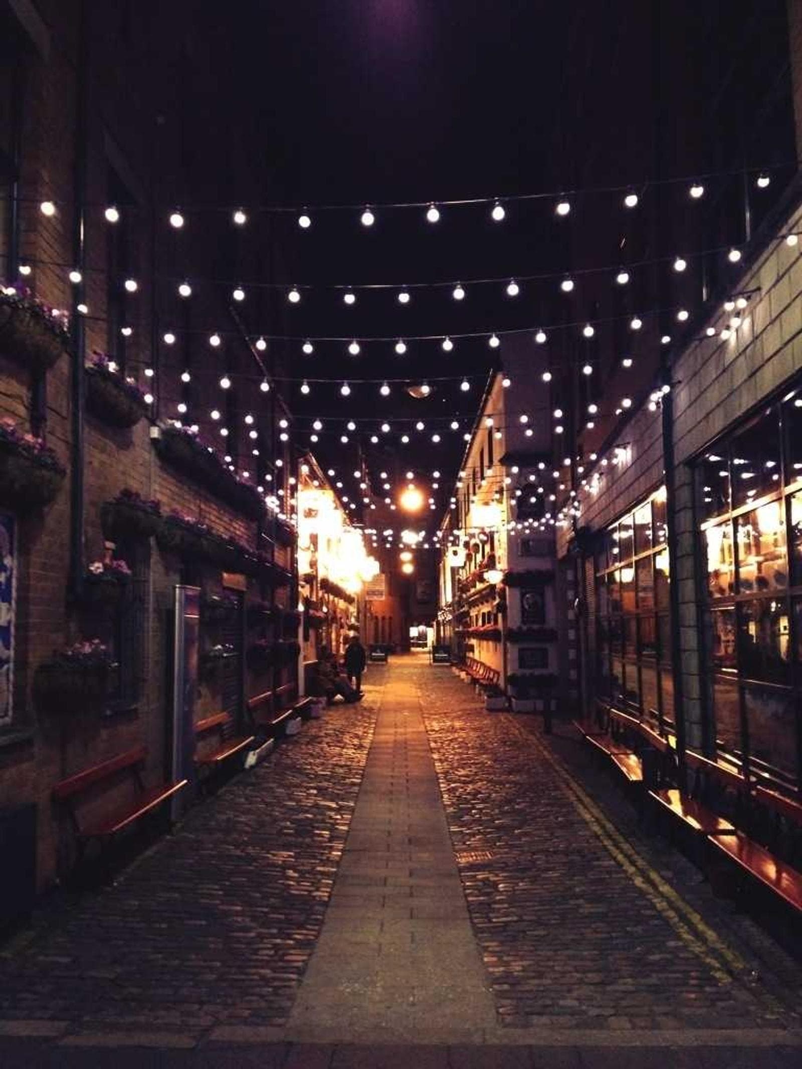 Lit street