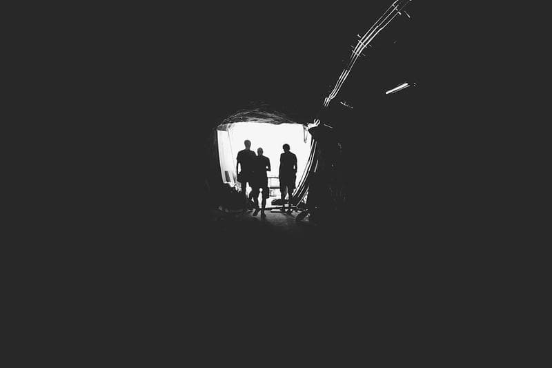 Two in a tunnel