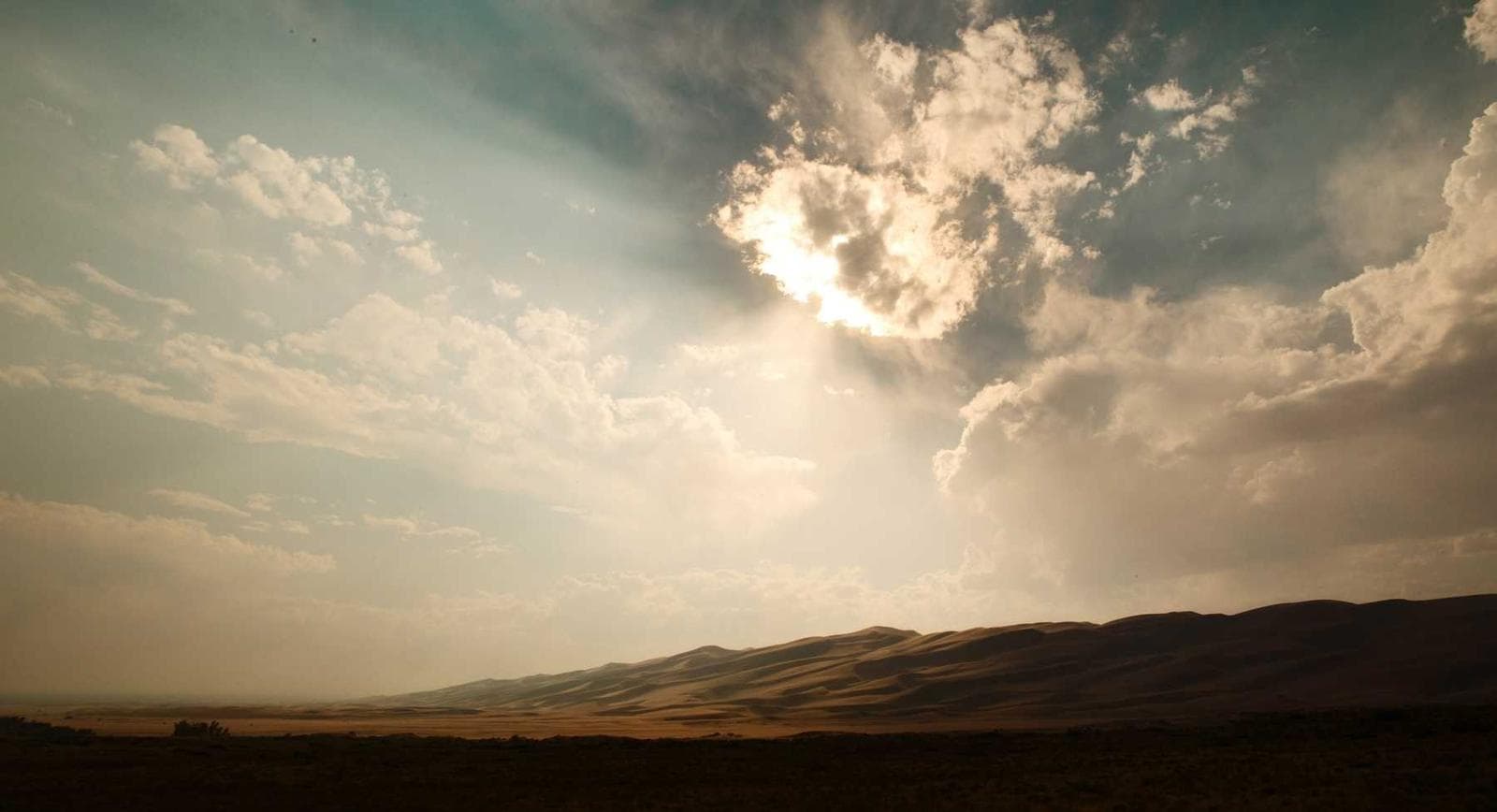 Cloud over the land