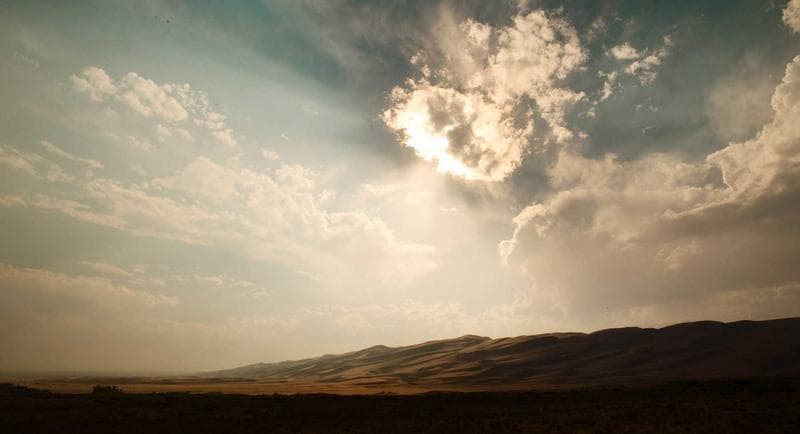 Cloud over the land