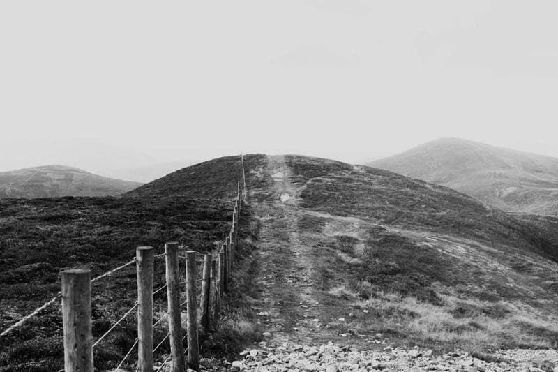 Path up a hill