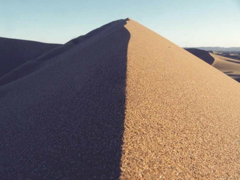 Ridge of a dune