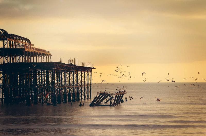 Pier at sunset