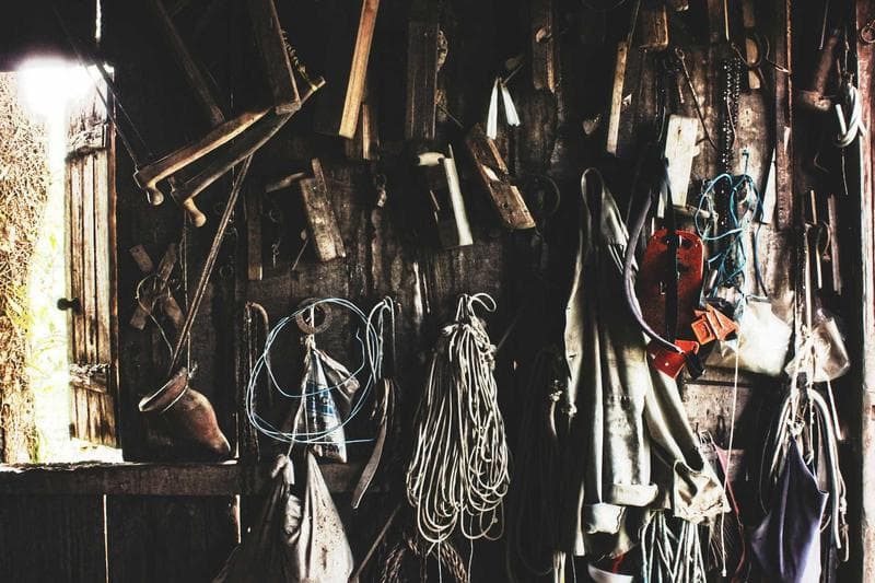 Tools on a wall