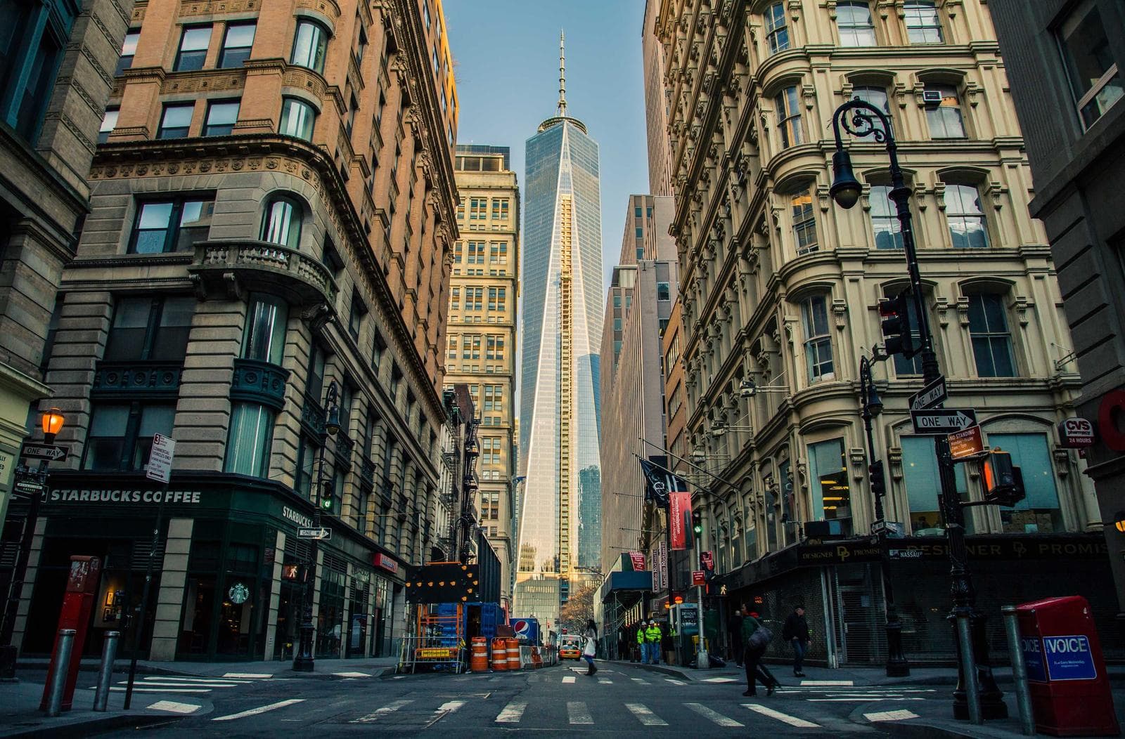 Down the avenue