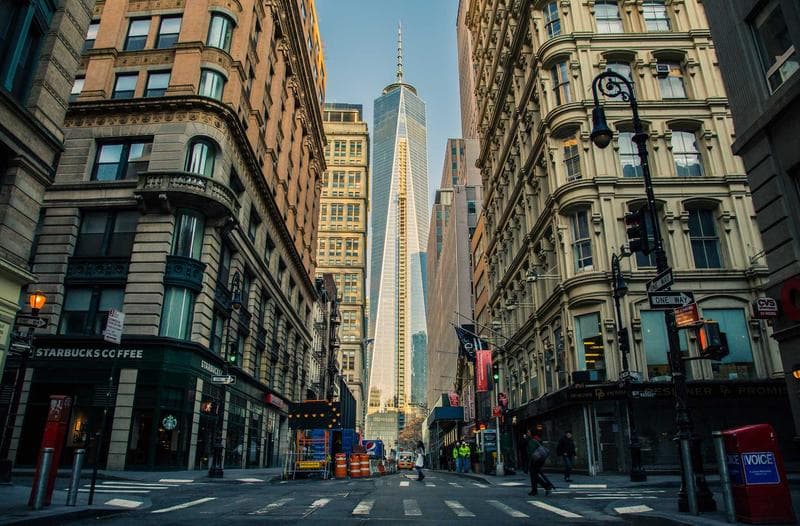 Down the avenue