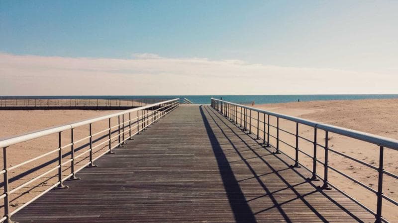 Out along the pier