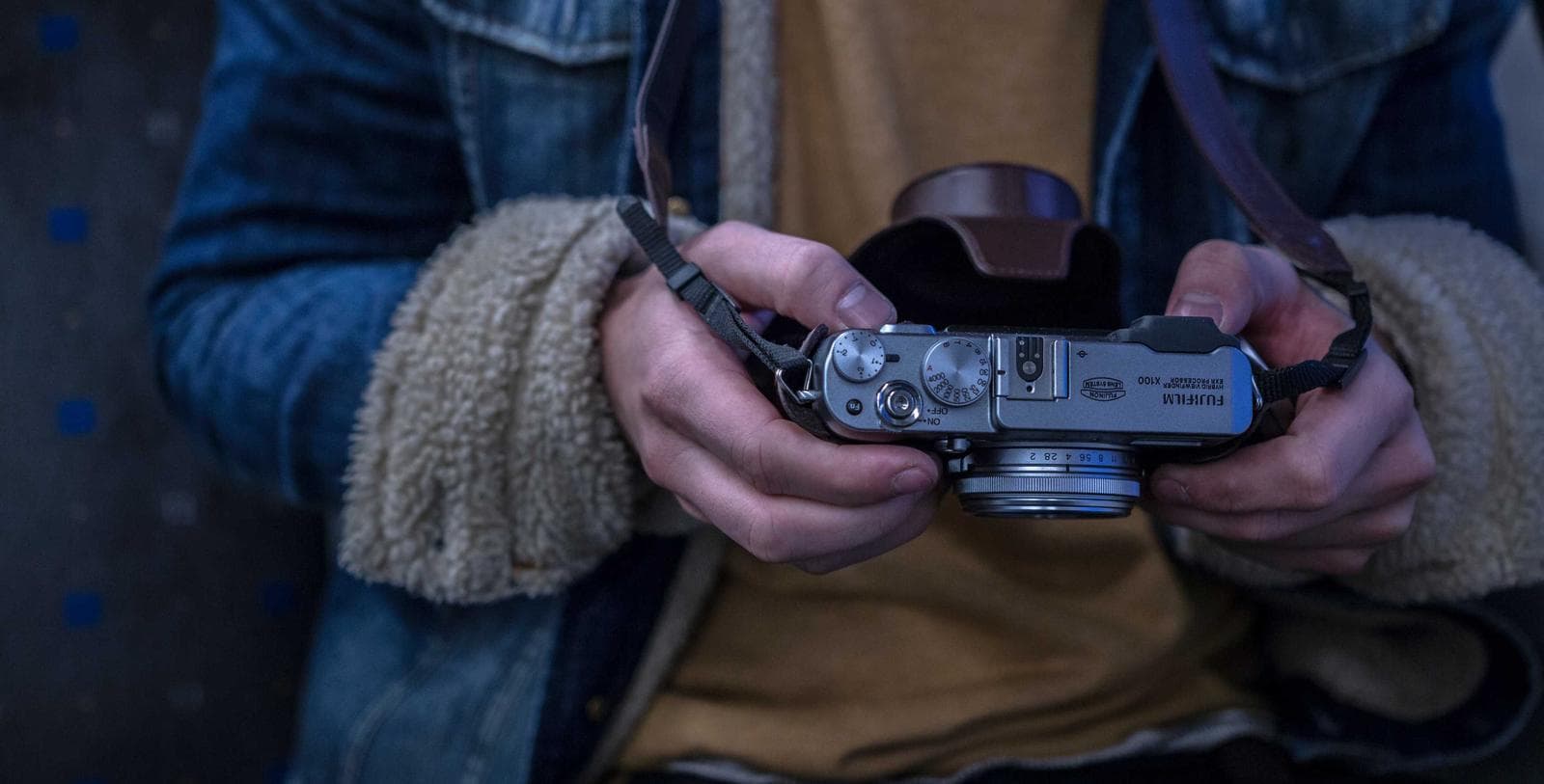 Holding a camera