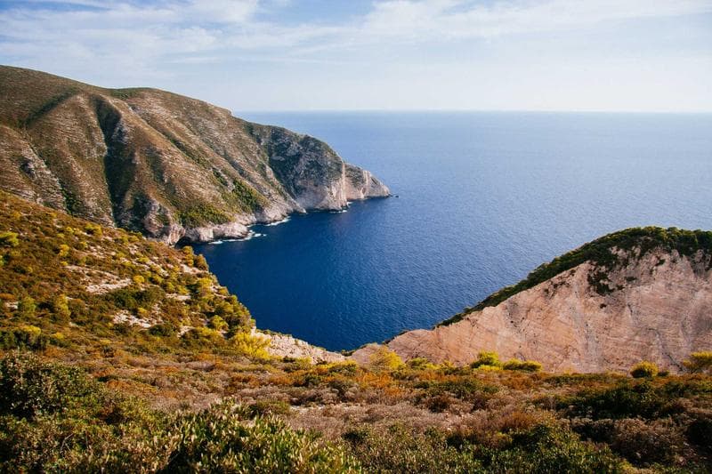 Cliffs over the sea
