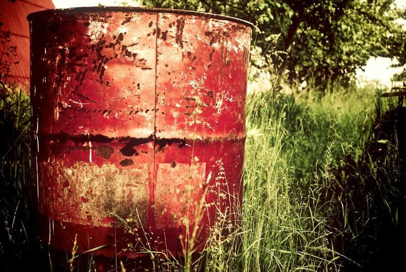 Rusted red door