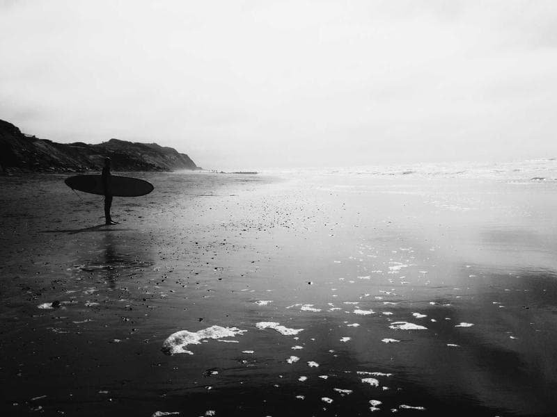 Shore, monochrome