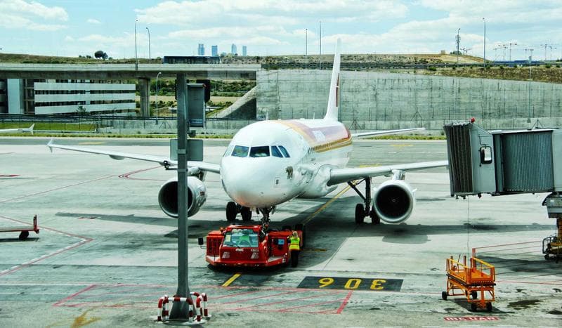 At the gate