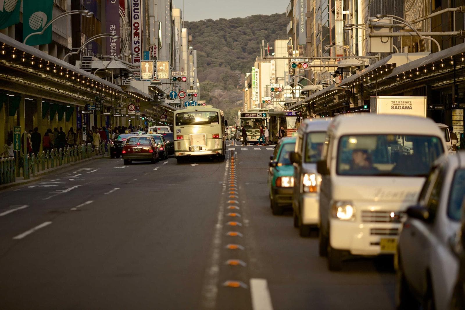 Cars on the street