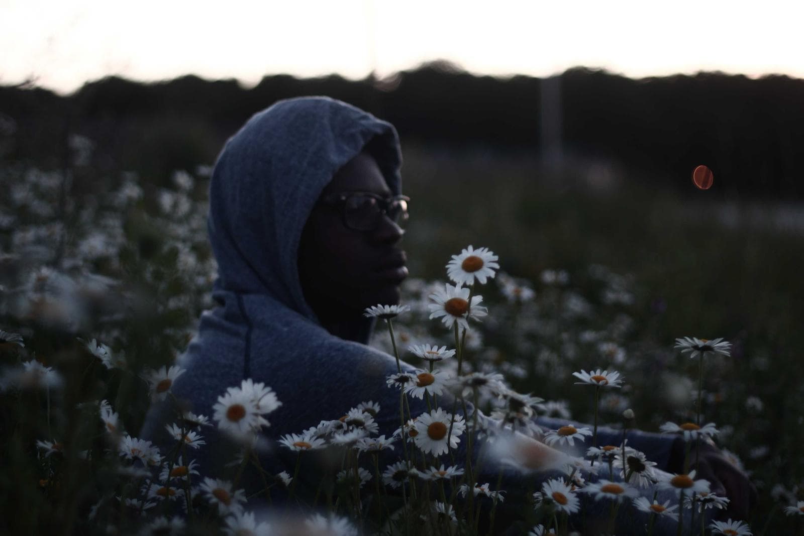 In the flowers