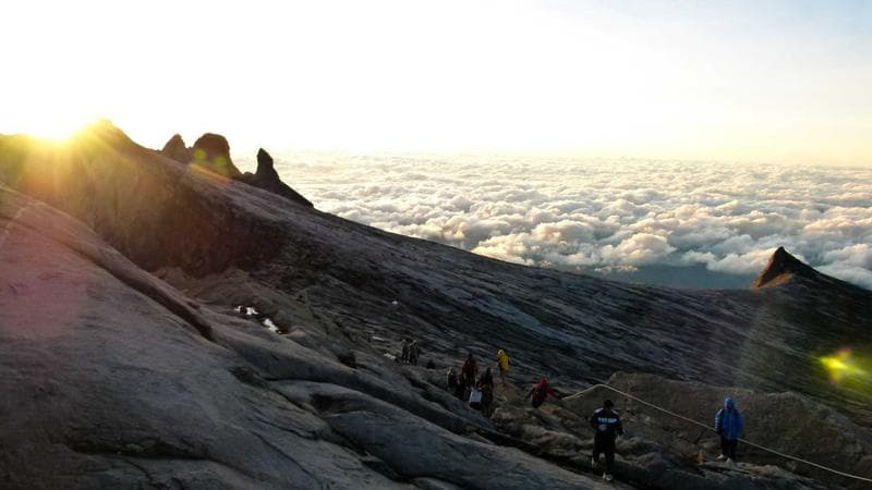Standing above the cloud