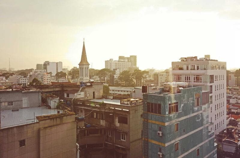 Over the rooftops