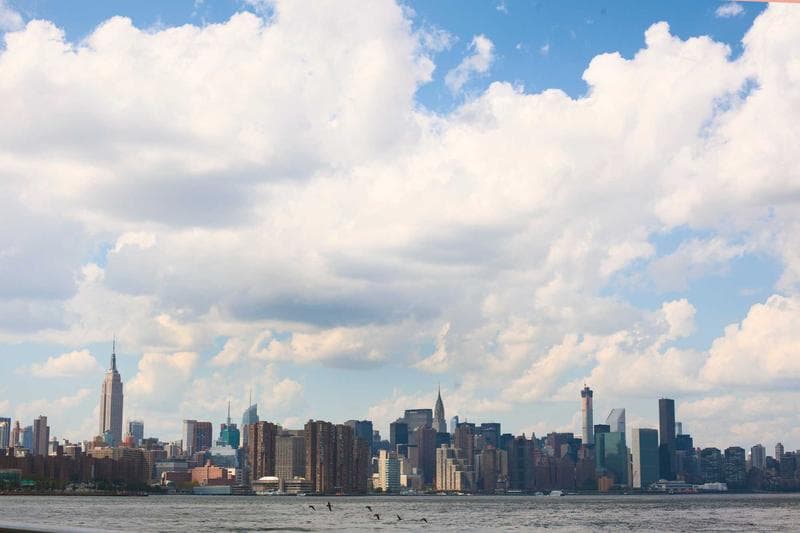 Skyline and cloud